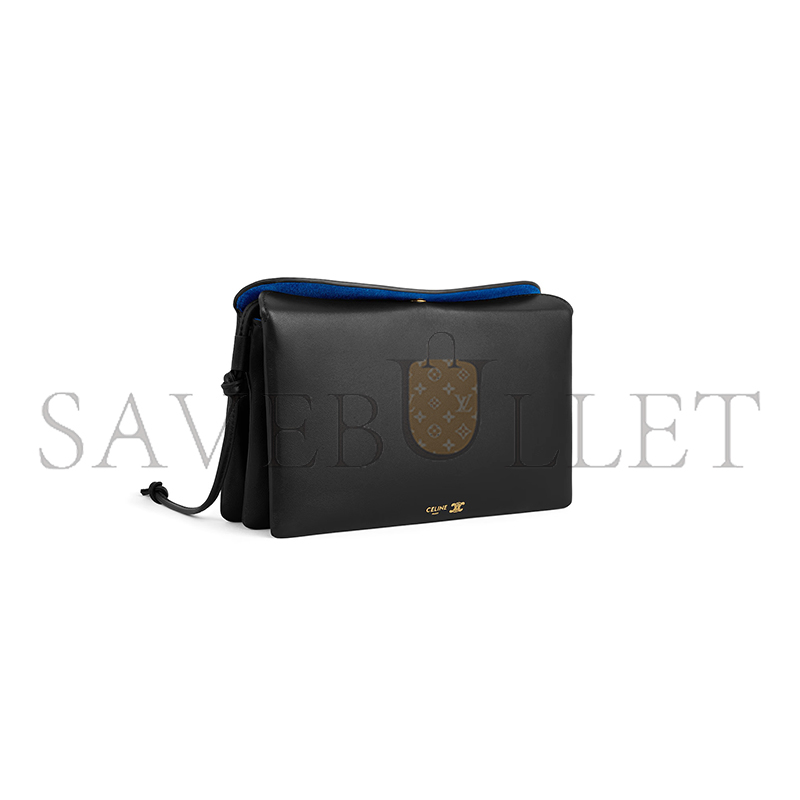 CELINE TRIO FLAP IN SMOOTH LAMBSKIN 10P862O86.38NO (22.5*13*3.5cm)